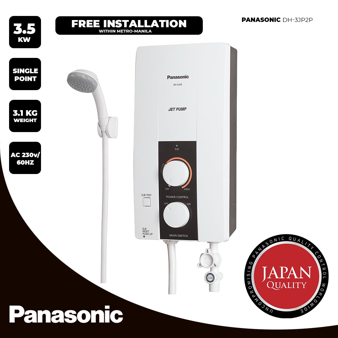 Panasonic Water Heater DH-3JP2P Single-Point - Metal-lite PH
