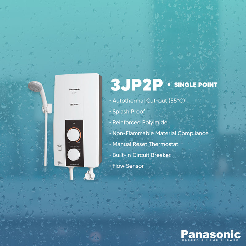 Panasonic Water Heater DH-3JP2P Single-Point - Metal-lite PH