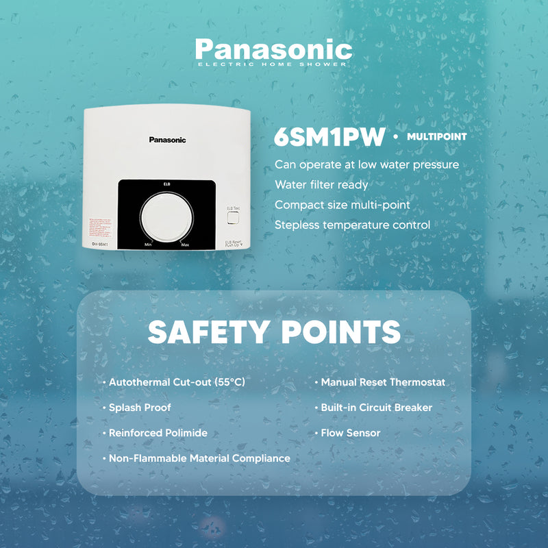 Panasonic Water Heater DH-6SM1P Multi-Point