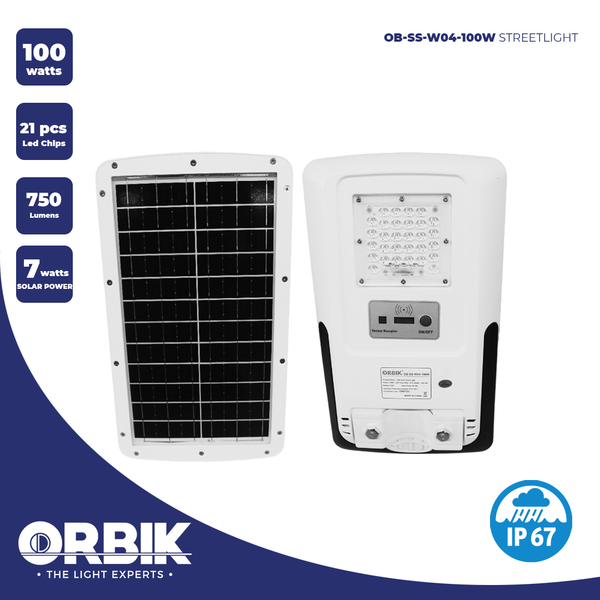 ORBIK SOLAR LED STREET LIGHT OB-SS-W04-100W