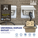 T&J ORBIK TO151-FS-DO Floor Mounted Outlet Square