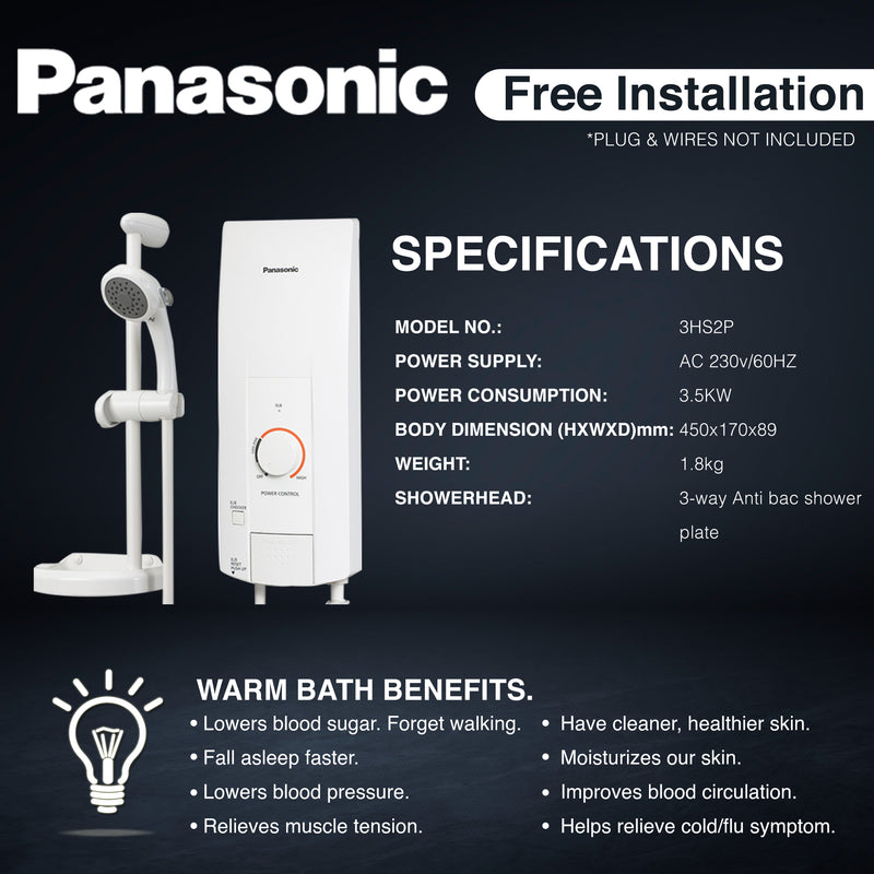Panasonic Water Heater DH-3HS2P Single-Point