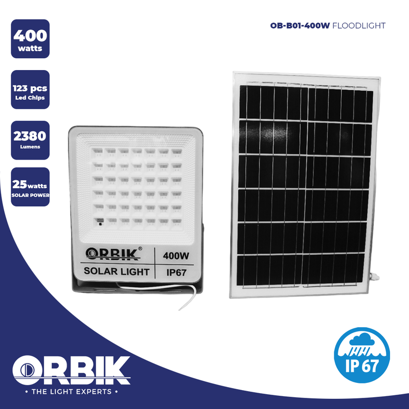 ORBIK SOLAR LED FLOOD LIGHT OB-BO1-400W
