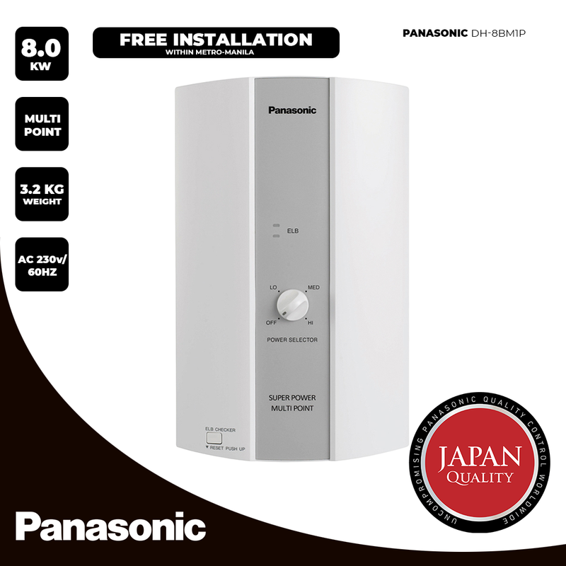 Panasonic Water Heater DH-8BM1P Multi-Point