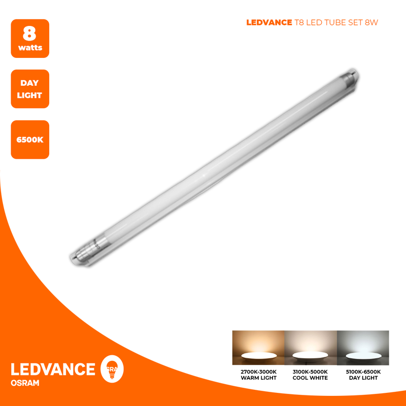 LEDVANCE T8 LED Tube Set 8W