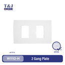 T&J ORBIK 2 Gang Plate
