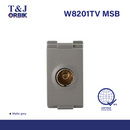 T&J ORBIK TV Socket with Surge Protection (Matt Grey)