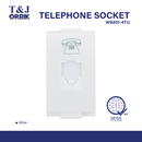 T&J ORBIK Telephone Socket Multimedia Outlet (White)