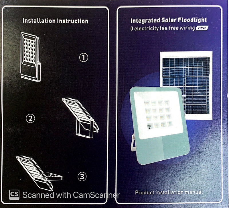 ORBIK SOLAR LED FLOODLIGHT OB-SFL03-50W