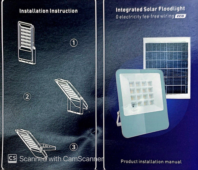 ORBIK SOLAR LED FLOODLIGHT OB-SFL03-100W