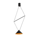 JJ-PD-P0209_200A Pendant Lamp - Black + Orange 3000K