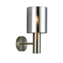 JETRO/SC Wall lamp in Smoke glass - Satin Nickel