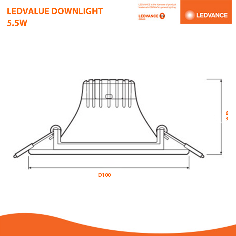 LEDVANCE LED Value Downlight 5.5W (Round)