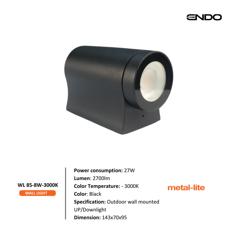 ENDO WL-85-8W-BLK