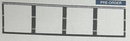 T&J Orbik Infinit Series 4 Gang connected frame in white color