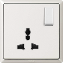 T&J Orbik Infinit Series Universal Socket Outlet