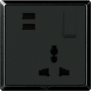 T&J Orbik Infinit Series Universal Socket Outlet