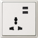 T&J Orbik Infinit Series Universal Socket Outlet