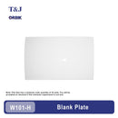 T&J Orbik 1 gang plate white