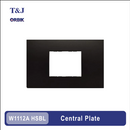 T&J Orbik 1 gang plate Matt Black