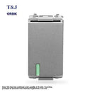 T&J Orbik 1 way switch matt grey