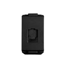 T&J Orbik 2 gang 2-Pin + Earth Switched Euro-American Socket Matt Black