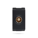 T&J Orbik 2 gang 2-Pin + Earth Switched Euro-American Socket Matt Black