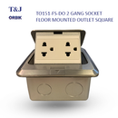 T&J ORBIK TO151-FS-DO Floor Mounted Outlet Square