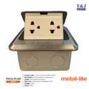 T&J ORBIK TO151-FS-DO Floor Mounted Outlet Square