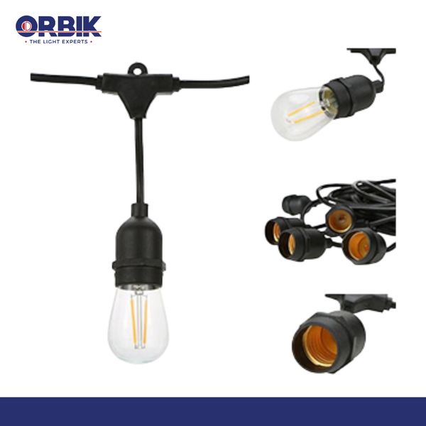 ORBIK Connectable String Light OBOUTWDE27