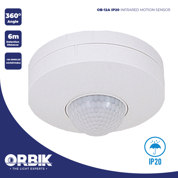 ORBIK OB-12A IP20 Infrared Motion Sensor
