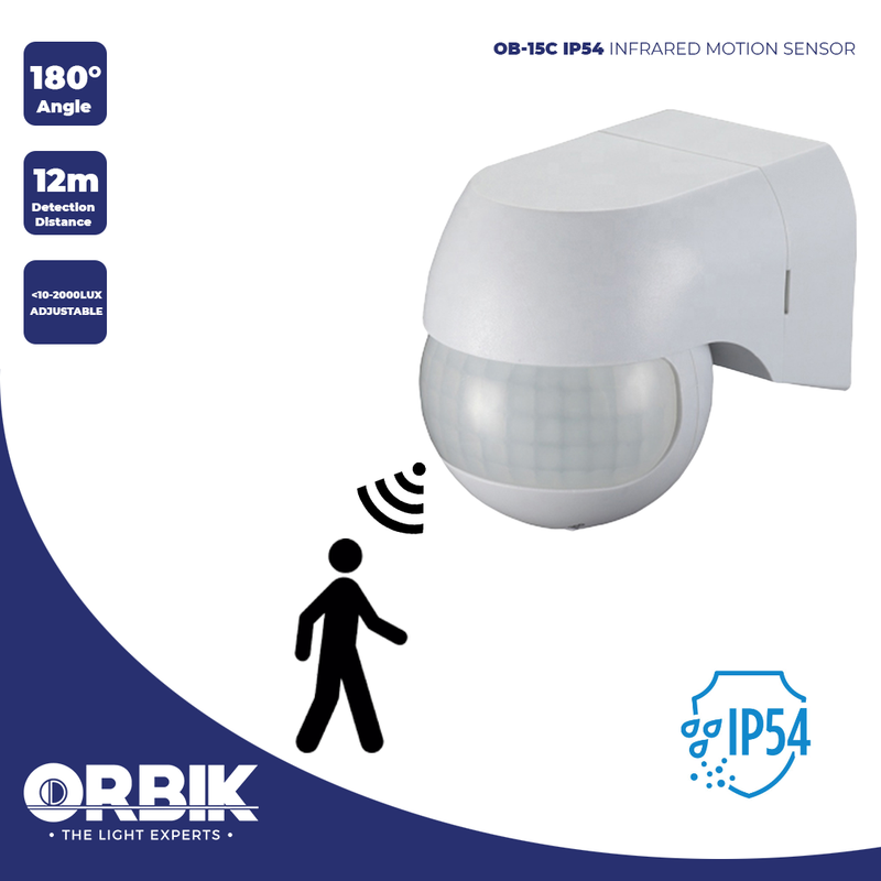 ORBIK OB-15C IP54 Infrared Motion Sensor