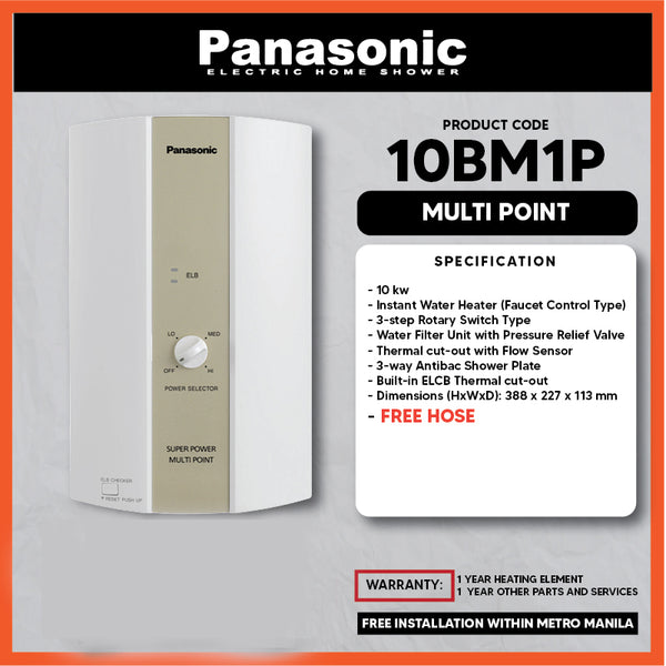 Panasonic Water Heater DH-10BM1P Multi-Point