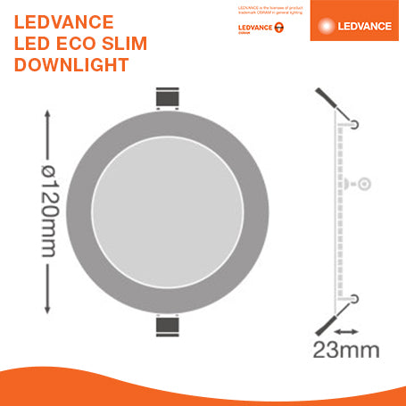 LEDVANCE LED Eco Slim Downlight 9W (Round)