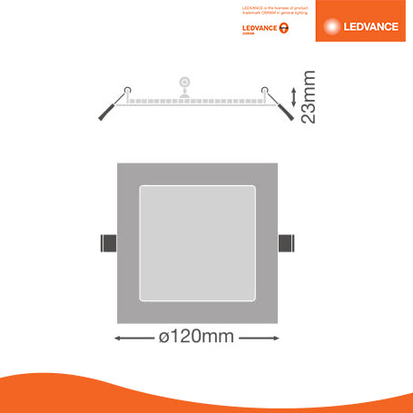 LEDVANCE LED Eco Slim Downlight 9W (Square)