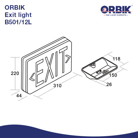 ORBIK B501 Exit Light