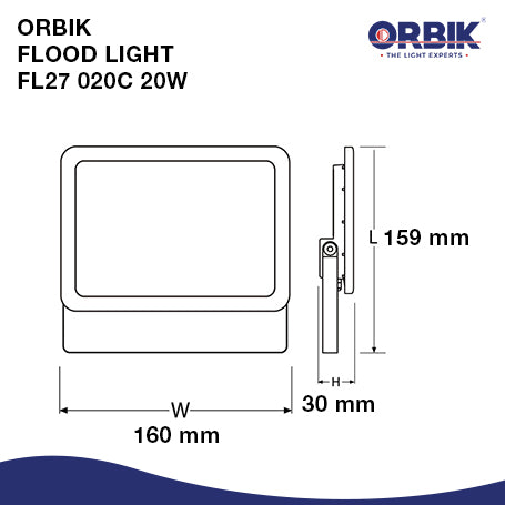 ORBIK Flood Light 20W