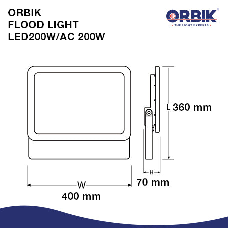ORBIK Flood Light 200W
