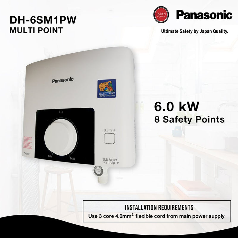 Panasonic Water Heater DH-6SM1P Multi-Point