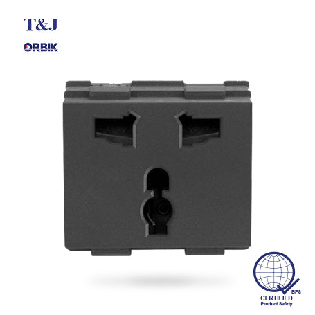 T&J ORBIK W8318 Universal Outlet (Matte Black)