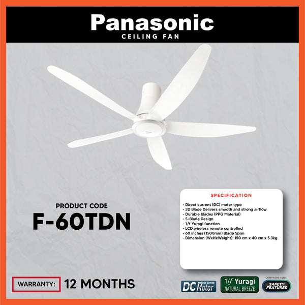 Panasonic Ceiling Fan F-60TDN