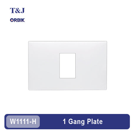 T&J ORBIK W1111-H 1 Gang Plate