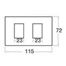 T&J ORBIK 2 Gang Plate