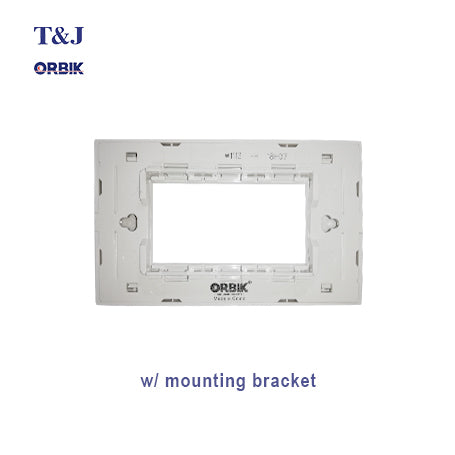 T&J ORBIK W1113-HSBL 3 Gang Plate