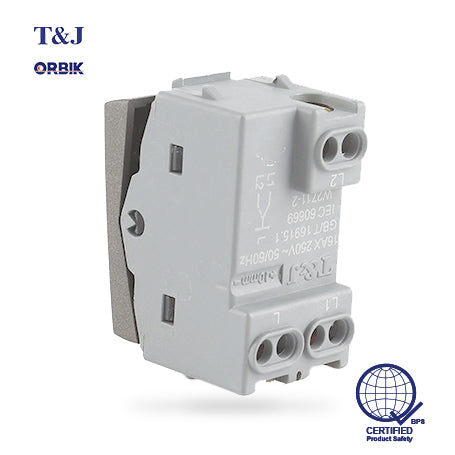 T&J ORBIK W2711A-2 - 3-Way Switch (Matte Gray)