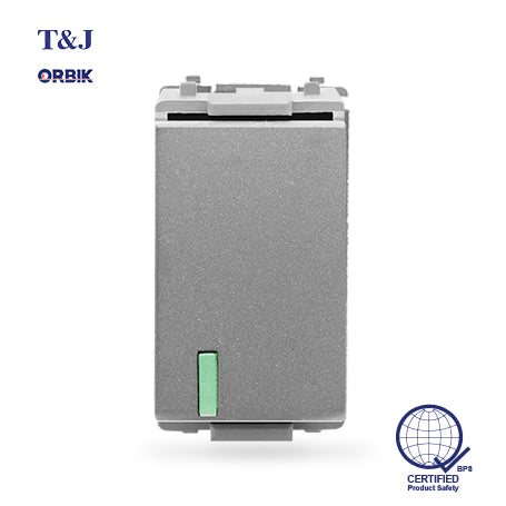 T&J ORBIK W2711 - 1-Way Switch (Matte Gray)