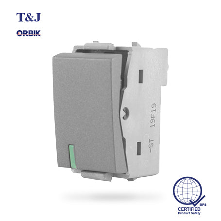 T&J ORBIK W2711 - 1-Way Switch (Matte Gray)