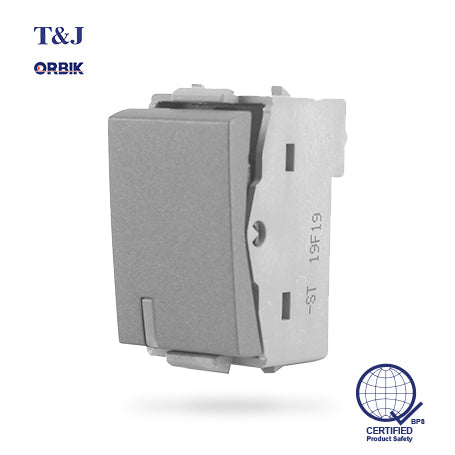 T&J ORBIK W2711L - 1-Way Switch with LED Indicator (Matte Gray)