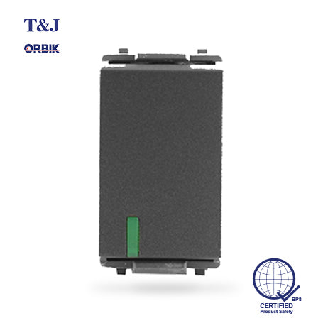 T&J ORBIK W2711 - 1-Way Switch (Matte Black)
