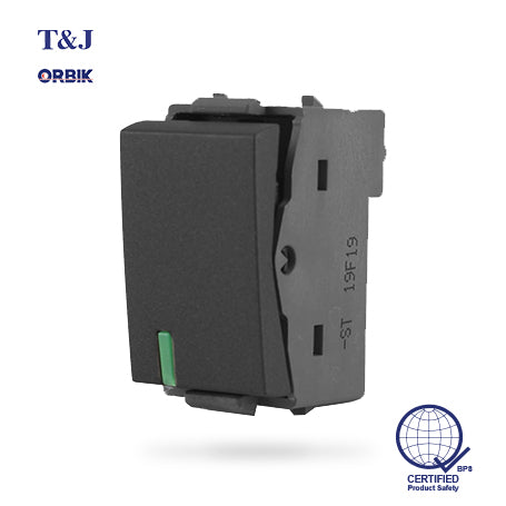 T&J ORBIK W2711 - 1-Way Switch (Matte Black)
